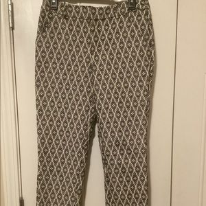Merona Jacquard Pants Sz 4